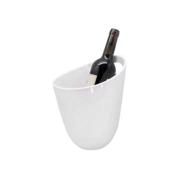 Ведро для шампанского с ручкой для 1-й бутылки, 3 л, d=205 мм, h=240 мм, поликарбонат, белый, Vin Bouquet (Испания)