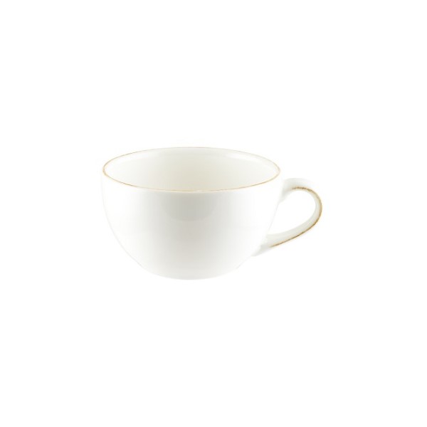 Чашка чайная (блюдце ALHGRM04CT) «Альхамбра», 250 мл, d=96 мм, h=56 мм, фарфор, белый/бежевый, Bonna (Турция)