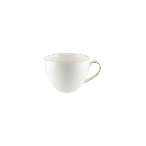 Чашка чайная (блюдце PTRGRM04CT) «Патера», 230 мл, d=93 мм, h=69 мм, фарфор, белый/бежевый, Bonna (Турция)