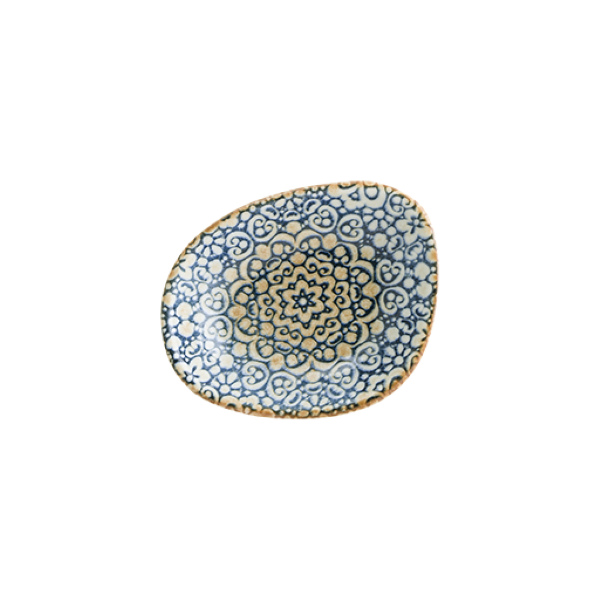 Соусник овальный, форма Ваго, «Альхамбра», 50 мл, 80х85 мм, фарфор, цветной, Bonna (Турция)