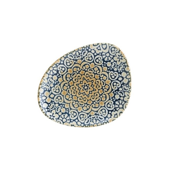 Тарелка, форма Ваго, «Альхамбра», d=240 мм, фарфор, цветной, Bonna (Турция)