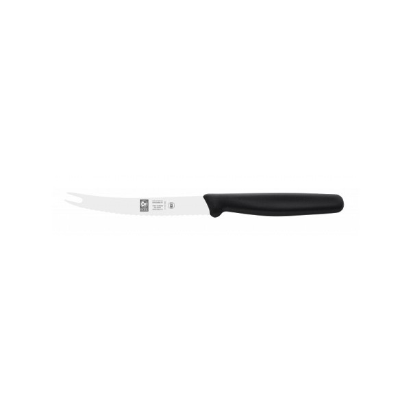 Нож барменский, 110/220 мм, с зубчиками, нерж. сталь/пластик, черный, Icel (Португалия)