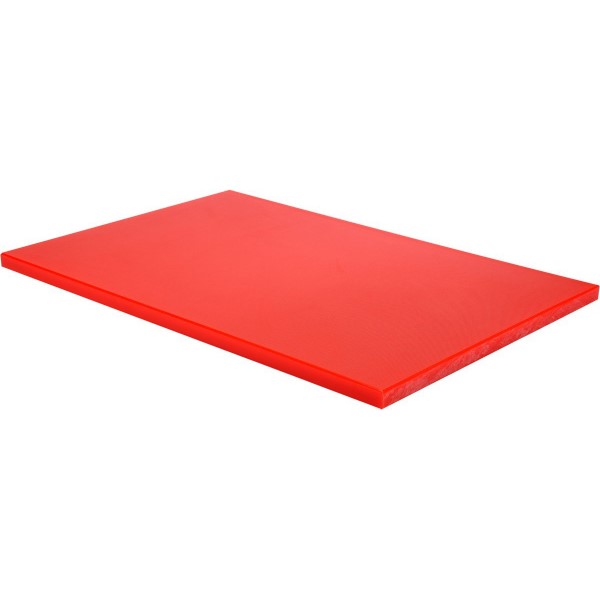 Доска разделочная, 400х300 мм, h=13 мм, пластик, красный, MVQ (Китай)