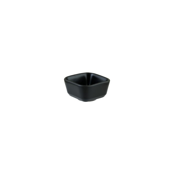 Салатник квадр. «Black», 75х75 мм, 110 мл, h=40 мм, фарфор, черный, Bonna (Турция)