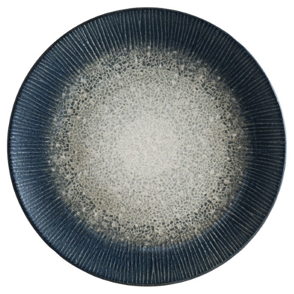 Тарелка форма Гурмэ «Арктик», d=270 мм, фарфор, синий/серый, Bonna (Турция)