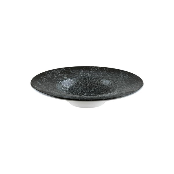 Тарелка для пасты «Черный Космос», 400 мл, d=280 мм, фарфор, черный, Bonna (Турция)