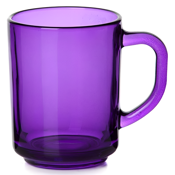 Кружка «Энжой», 250 мл, d=75 мм, h=90 мм, стекло, фиолетовый, Pasabahce (Россия)