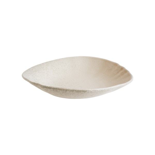 Тарелка глубокая, форма Ваго, волнистый край «Сахара», 1 700 мл, d=270 мм, h=56 мм, фарфор, песочный, Bonna (Турция)