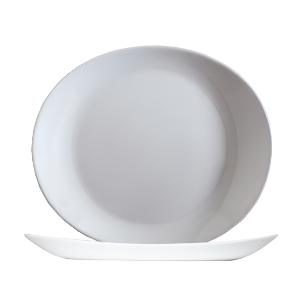 Блюдо для стейка «Ресторан», 300х260 мм, опал, белый, Arcoroc (Франция)