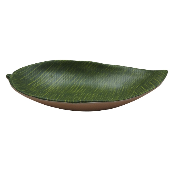 Блюдо «Green Banana Leaf», 378х229х70 мм, меламин, зеленый, P.L. ProffСuisine (Китай)