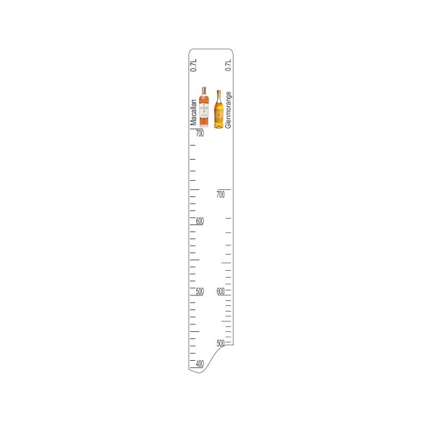 Линейка барная "Macallan / Glenmorange (700мл)", пластик, прозрачный, P.L. ProffСuisine (Китай)