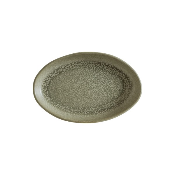 Блюдо овальное, волнистый край «Adelfa», 150х100 мм, фарфор, бежевый, Bonna (Турция)